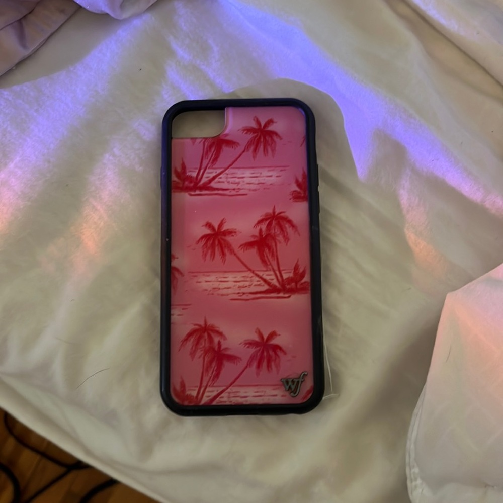 Pink wildflower case super cute